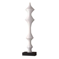 Tall Slender Floor Statue Minimalist Art Piece for Hotel Lobby