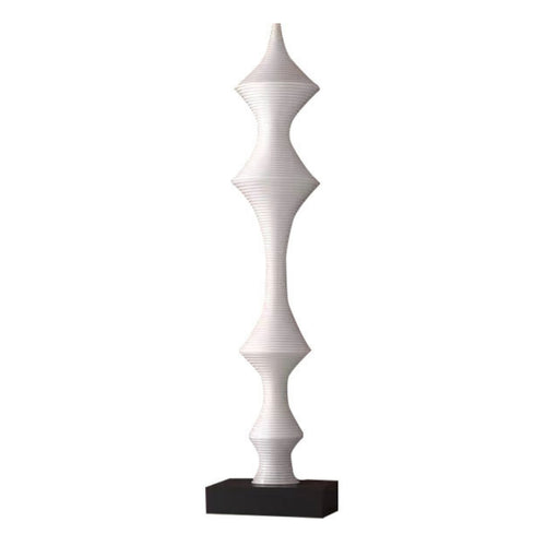Tall Slender Floor Statue Minimalist Art Piece for Hotel Lobby