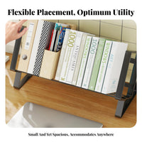 Miniature Adjustable book rack Space-Saving Expandable book holder Adaptable