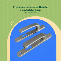Aluminum alloy lever handle for doors