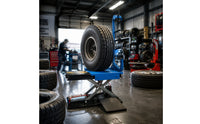 Heavy Duty Tire Lifting Cart with Scissor Lift Compact Pneumatic Tire Lifting Cart for Mechanics