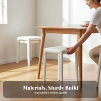 Stackable Saddle Stool Space-Saving Dining Seat Minimalist Design for Homeowners
