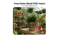 Resin Frog Statue Cute Design Funny Resin Frog Creative Poses Flower Pot Statue for Balcony, Desktop