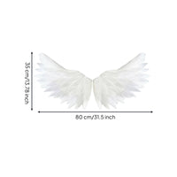 Feather-Like Angel Wings Lightweight Craft Wings 3D Ornaments Mini for Photo Shoots