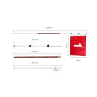3-Section Golf Flag and Cup Set Detachable Golf Flagpole Set High-Visibility Bright for Golfers, Backyard