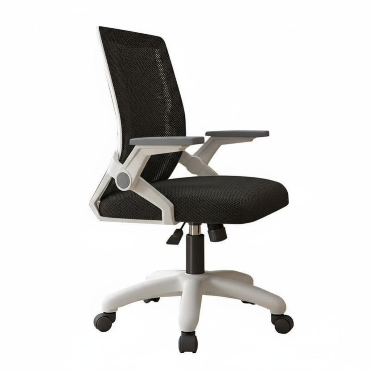Ergonomic Task Chair Latex Seat Pad Mesh Spine Rolling Chair Adjustable Height Lumbar Support for Students, Study Room
