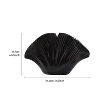 Shell Shaped Vase Solid Color Finish Modern Resin Vase Artistic Design