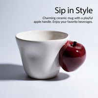 Ceramic Coffee Mug for Kitchen and Couples, Large Tea with Minimalist, Novelty for and 320ml Capacity