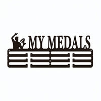 Metal Award Display Rack Easy Mounted Wall Medal Rack Decorative Wall Medal Hanger for Athletes, Runners