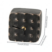 Resin Clock Ornament Speckled Home Decor Rustic Charm