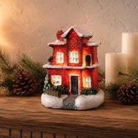 Miniature Village Buildings Lightweight Christmas Village Houses Collectible
