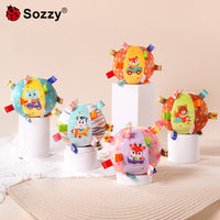 Sozzy Baby Rattle and Teether Toy for Grasping and Soothing