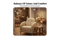 Upholstered Loveseat Simple Design Upholstered Two-Seater Modern Artistic Comfortable for Business Owners, Lounge Area, Lobby