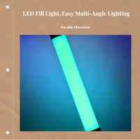 RGB dimmable LED tube for photo