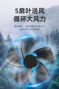 新款车载风扇24V大货车12V汽车内专用散热制冷自动摇头小型电风扇
