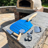 5 Pieces Pizza Peel with Cutter Rust Resistant Pizza Making Kit Lightweight for Home Home Cooks
