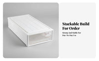 Rolling Under-Bed Box Large Capacity Underbed Bin particleresistant for Dorm Room