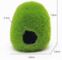 Aquarium Decoration Flocked Cave Hideout for Fish and Shrimp, Resin Craft