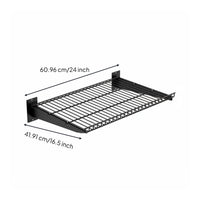 Garage Wall Shelving Space Saving Wire Basket Shelf Organizer Easy to Install