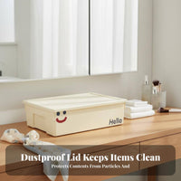 Lidded Storage container multipurpose Container with Lid Stackable Design for Crafters