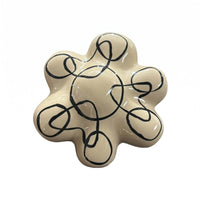 Cumulus-Shaped Ornament Glossy Resin Ornament Beige Home Decor for Coffee Table, Bookshelf, TV Cabinet