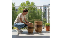 Woven Planter Basket Decorative Rattan Flower Pot Breathable Home Decor