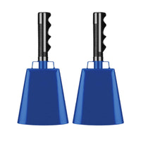 Cowbell with Handle Solid Hand-Held Cowbell Ribbed for Parties, Weddings