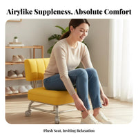 Rolling Floor Chair with supportrest 360° rotating Casters for Playroom, Beauticians