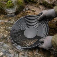 Gold Panning Pan Concentric Ridges Gold Washing Pan Grooved Sections