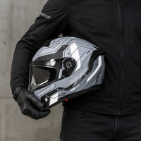 Modular Helmet Removable Helmet with Dual Visor Washable for Motorcyclists, Commuters, Long Distance Riding