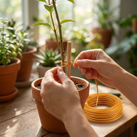 40 Pcs 0.45mm PVC Coated Plant Ties, 10cm Reusable Twist Ties for Gardening, Floral & Crafting, Green Coated Metal Wire Ties