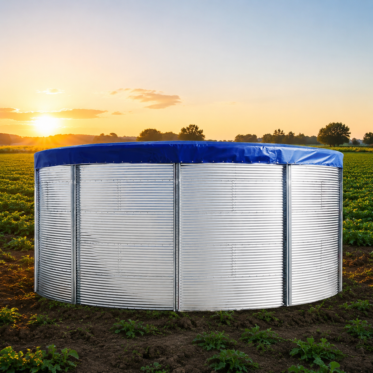 Foldable Fish Pond, PVC Fish Farming Pond, Round, Emergency Water Storage Tank, Assembleable, Outdoor