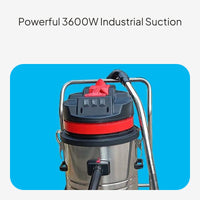 Commercial Vacuum Cleaner, Stainless Steel, Heavy Duty