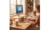 Display Riser Space-Saving Computer Display Stand Ergonomic Screen Stand with Storage