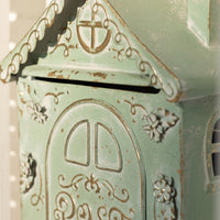 Vintage Iron Mailbox Easy to Install Wall Attached Mailbox Multi Use Outdoor Letter Box for Home