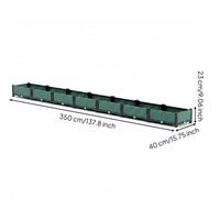 Vegetable Planter Box Weather-Resistant Balcony Planter Space-Saving Raised Bed for Patio