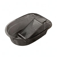 Washboard Basin Open-Top Hand Washing Basin Rounded Rectangular