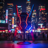 Cyber-Aesthetic Face Guard Helmet With | Futuristic, Full-facial covering, for Cosplay