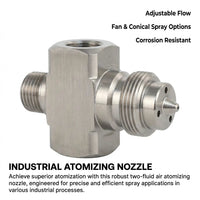 Stainless Steel Spray Tip Nozzles, Industrial Misting Nozzle, Flower Bed Watering Spray Tip, Air Hum - Image 5