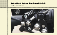 Waterproof metal push button, auto-lock