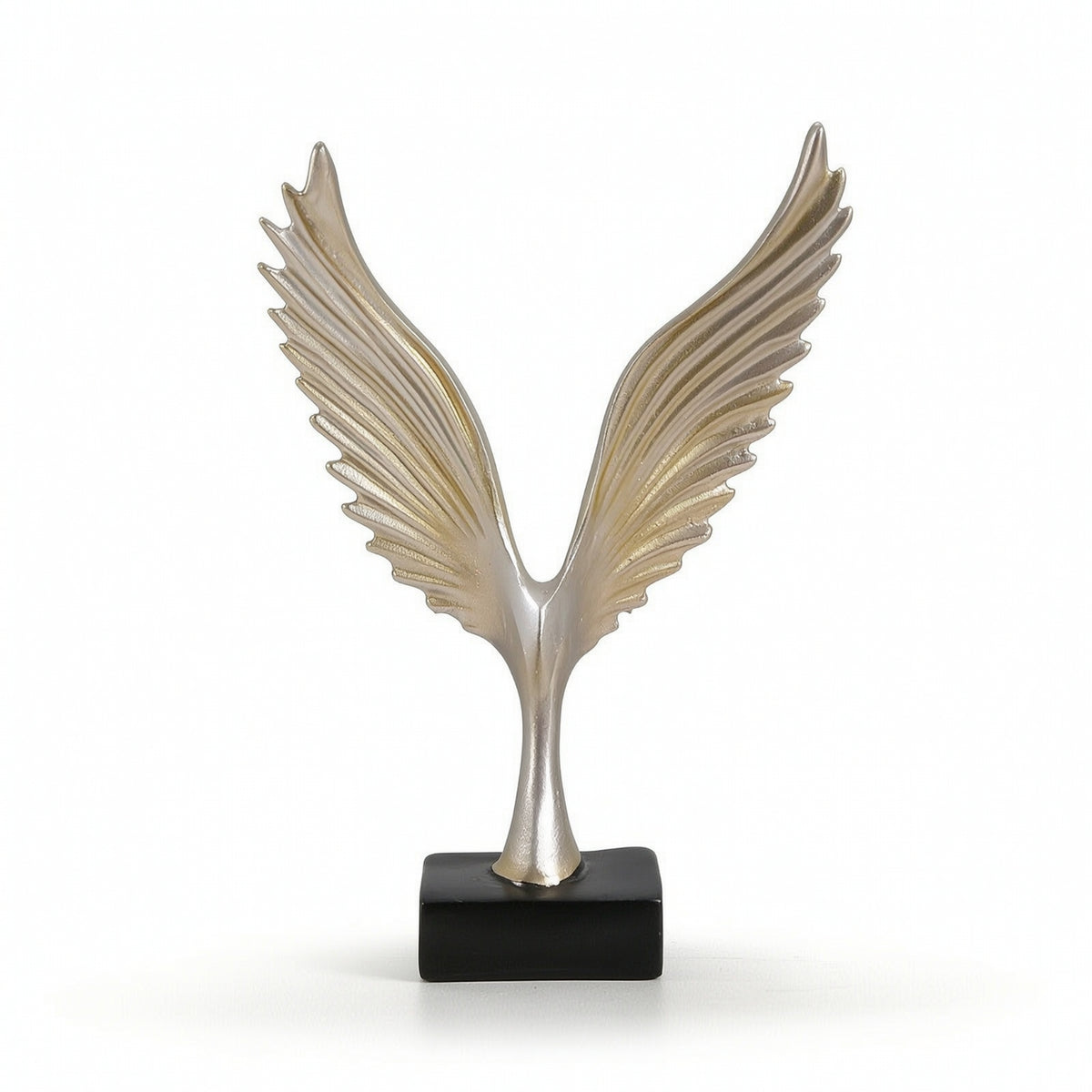 Wing Statue with Base Minimalist Desktop Ornament Modern for Desk, Photographers