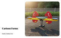 2-Person Bouncy Bouncy Rider Cooperative Play Seesaw Vividly Colored Long-Lasting Design for Children, Children 3+, Playground