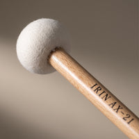 2 Pieces Soft doubleEnded Mallet Long-Lasting Percussion Mallet with Wooden Handle Lightweight Drum Stick with Felt Head Even for Drummers, Performance, Rehearsal