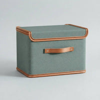 Oxford Cloth Storage Box Foldable Clothes Organizer Lidded Fabric Storage Bin Closet Organizer Sturdy Material Suitable for Bedroom Dormitory Home Organization