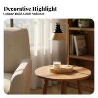 Smokeless Aroma Lamp with Wooden Base
