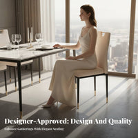 Stackable Highspine Chair Modern & Design Armless Dining Chair Sturdy Business-Grade Grade for Families, Banquet Hall