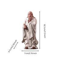 Scholar Figurine Traditional Ceramic Figurine Zen for Study
