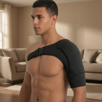Adjustable Shoulder Brace Compression Shoulder Brace with Strap Enveloping for Recovering Patients, Athletes, Recovery, Workouts