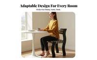 Upholstered Boudoir Chair French Aesthetic Tri-Lobed Rear Chair Vintage Design Soft and Comfortable for Adults, Guests, Bedroom