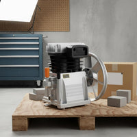 Efficient Cooling Fins Dual-Cylinder-Cylinder Air Compressor Pump Head Machine Component for Garage